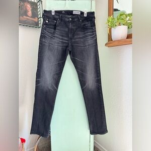 AG Adriano Goldschmied Tellis Modern Slim Jeans, Size 35 x 33, Charcoal